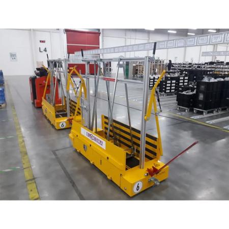 Achat Remorque de train logistique à rampe d'accès pour embases DOLLYS