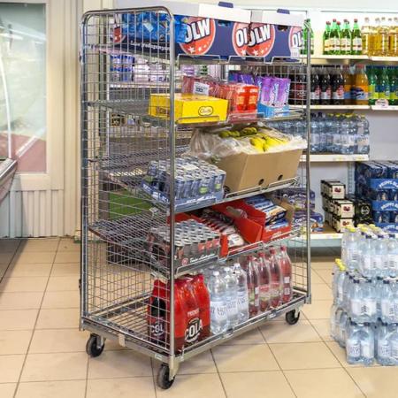 Achat Roll conteneur 3 côtés - longueur 1150 mm - 400 kg