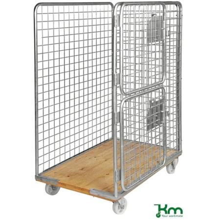 Achat Roll conteneur avec socle bois - longueur 1200 mm - 800 kg