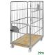Devis Roll conteneur avec socle bois - longueur 1200 mm - 800 kg