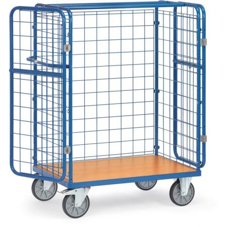 Achat Chariot grillagé pour colis à portes battantes et/ou toit