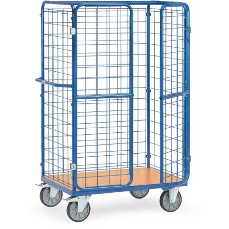 Fabricant Chariot grillagé pour colis à portes battantes et/ou toit