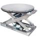 Table à niveau constant pneumatique inox à plateau tournant 2000 Kg