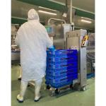 Élévateur Inox - Empileur dépileur de bacs BLOKSMA - GroupeLean FRANCE