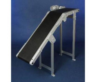 Convoyeur ascendant en aluminium avec plage haute
