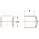 Achat Cape pour tube carré - protection plastique