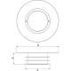 Achat Protecteur de face de bride cylindrique - plastique PCR