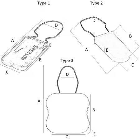 Achat Scellé cadenas Padlock métal plastique