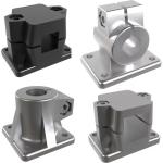 Noix de serrage sur platine pour tubes ronds ou carrés - ESSENTRA