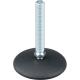 Pieds machine - goujon acier - base polyamide