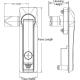 Achat Verrou à poignée articulée - pivotante