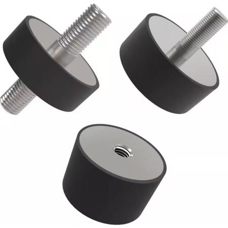 Plot anti-vibration caoutchouc cylindrique