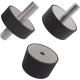 Plot anti-vibration caoutchouc cylindrique
