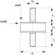 Devis Plot anti-vibration caoutchouc cylindrique