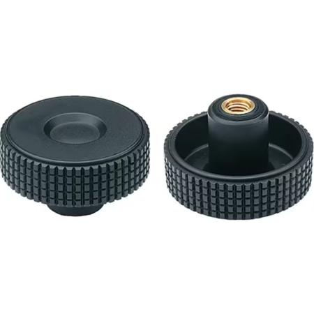 Bouton moleté en diamant - fileté M5 M12