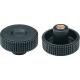 Bouton moleté en diamant - fileté M5 M12