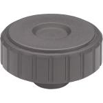 Boutons moletés cannelés - Insert fileté M4 M12 - ESSENTRA