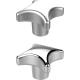 Boutons croisillons ergonomiques aluminium