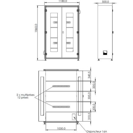 Prix Armoire de rangement et charge pour scanners SCANBOX