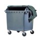 Conteneur roulant à couvercle dôme coulissant, 1100 litres