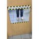 Panneau miroir de sécurité pour contrôle EPI Protection des pieds
