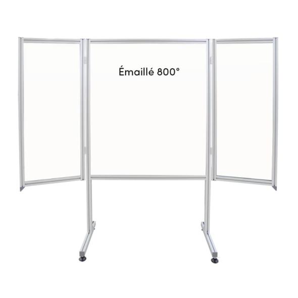Panneaux d'affichage émaillés 3 volets - Mural ou sur Pieds