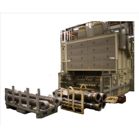 Machine de nettoyage pour vérins hydrauliques : cylindre piston chape