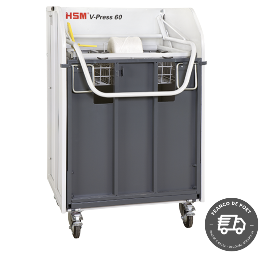 Presse à balles manuelle verticale 40 kg - HSM V-press 60 - DECOVAL SERVIPACK