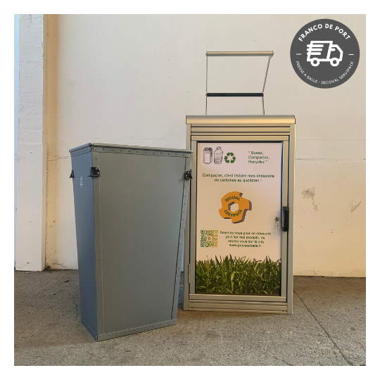 Compacteur manuel pour canettes et bouteilles plastiques - C35M - DECOVAL SERVIPACK