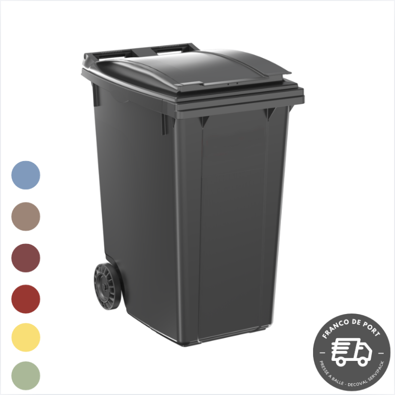 Conteneur poubelle 2 roues 360 litres - C360L