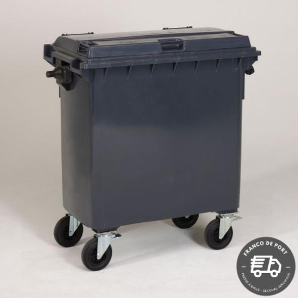 Conteneur roulant 770 litres avec timon