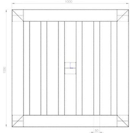 Vente Palette aluminium 1000 x1000 5 plots (KIT BAG)