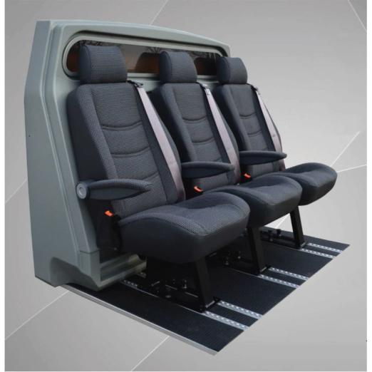 Cabine 3 places premium pour utilitaire - HABRIAL MANUTENTION