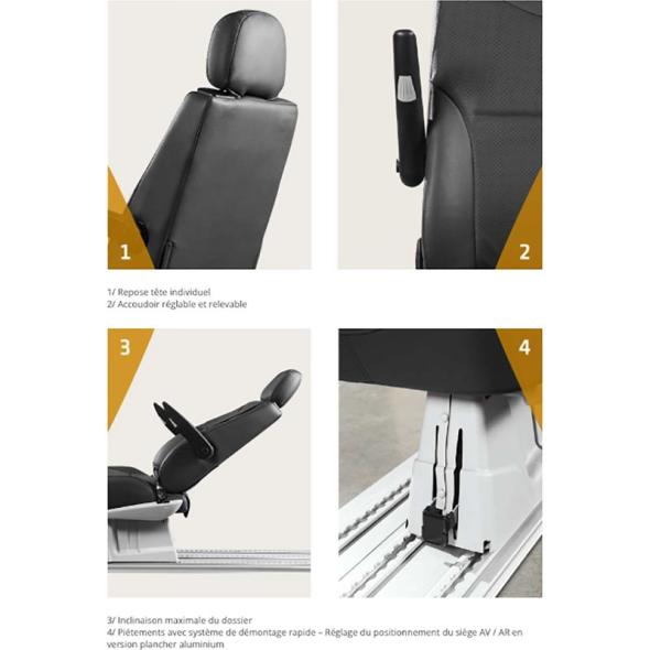 Devis Siège individuel standard amovible pour cabine approfondie