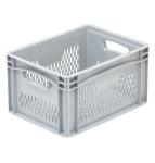 Caisse plastique Norme Europe ajourée 400x300x220 - BAC-LAND PACK