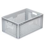 Bac de stockage Norme Europe plastique ajouré 600x400x270 - BAC-LAND PACK