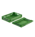 Bac vert Pliable Ajouré 600x400x120 mm - BAC-LAND PACK