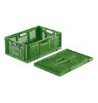 Bac pliable Ajouré Vert 600x400x230 fruits et légumes - BAC-LAND PACK