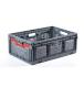Bac plastique Pliable 600 x 400 x 219 mm Ajouré Gris
