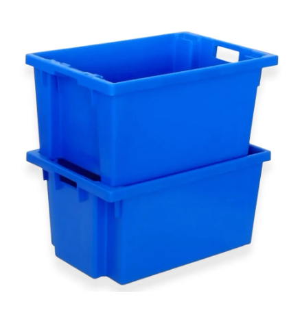 Bac plastique de stockage plein 600x400x300 - BAC-LAND PACK