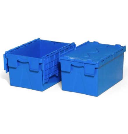 Bac de stockage à couvercles solidaires 600x400x310 - BAC-LAND PACK