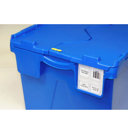 Bac à couvercles solidaires 600x400x400 emboitable à vide