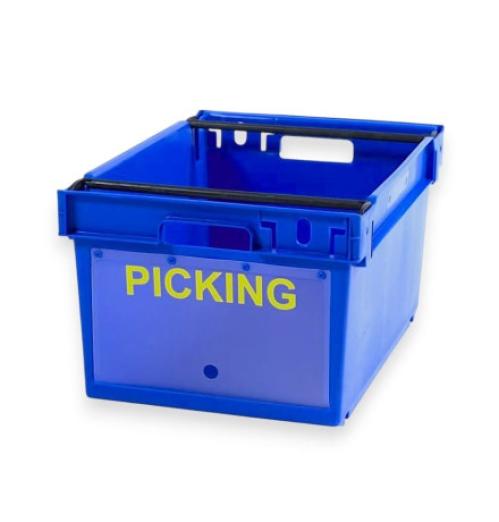 Bac Picking Euronorm à porte translucide 600x400x300 emboîtable gerbable - BAC-LAND PACK