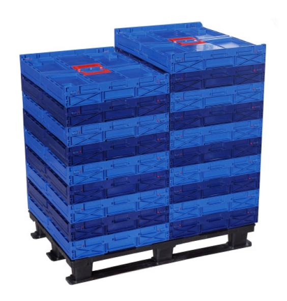 Vente Bac pliable Euronorm grand volume 800x600x465 (BAC-LAND PACK)