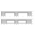 Vente Palette médium 3 semelles 1100x1100 Plateau ajouré (BAC-LAND PACK)