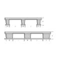 Vente Palette plastique ajourée 1200x800 3 semelles - légère (BAC-LAND PACK)