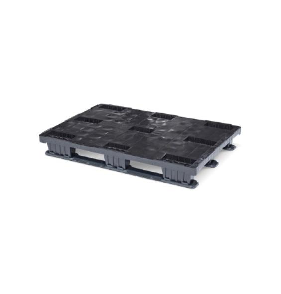 Achat Palette plastique légère 1200x800 Plateau plein 3 semelles