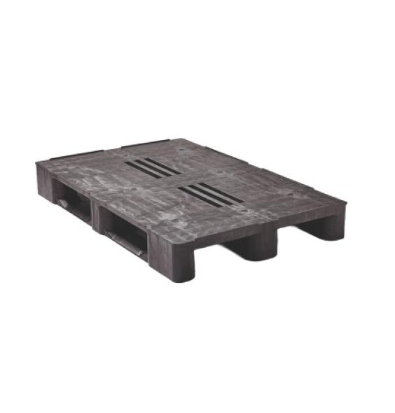 Achat Palette plastique recyclé médium 1200x800 Plateau fermé 3 semelles