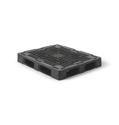 Palette plastique 1200x1000 6 semelles plancher ajouré - BAC-LAND PACK