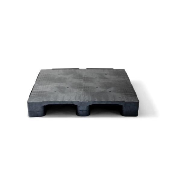 Palette 1200x1200 plateau plein 3 semelles plastique lourde